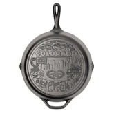 American Road Trip: 12 Inch Seasoned Cast Iron Skillet, Colorado