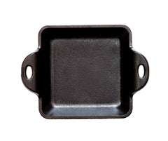 Heat-Treated 10 Ounce Square Cast Iron Mini Server 