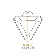 Heat-Treated 10 Ounce Triangular Cast Iron Mini Server 